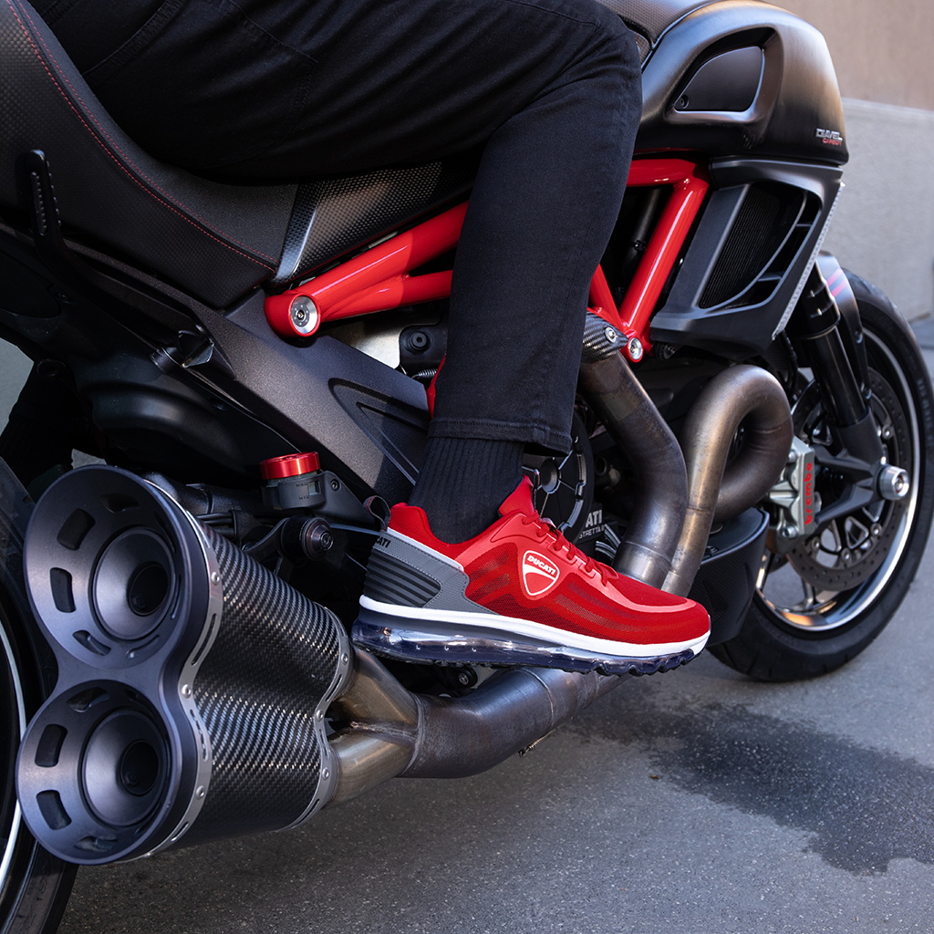 Sneakers rosse con suola ad aria Ducati Enzo Air, Brand, SKU s323500209, Immagine 0